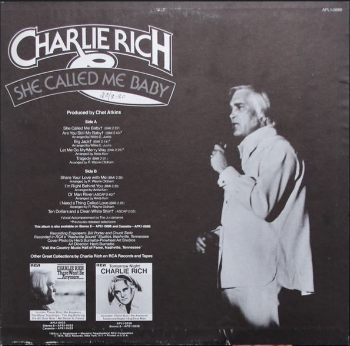 Charlie Rich - She Called Me Baby